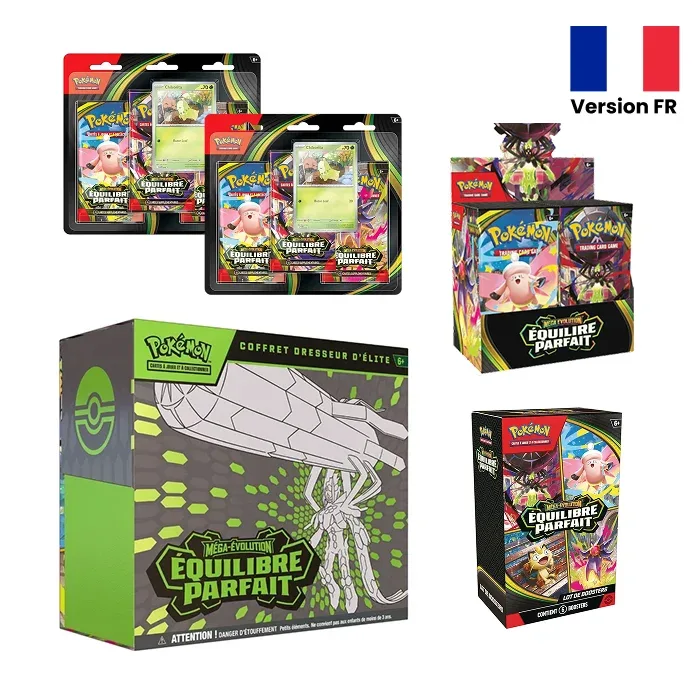 Pack Display + Coffret Dresseur d'Élite + Bundle + 2 Tripacks Équilibre Parfait
