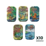 Lot de 10 Mini Tins Amis de Kanto