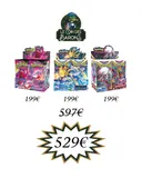 Lot de 3 Displays Poing de Fusion, Origine Perdue & Tempête Argentée